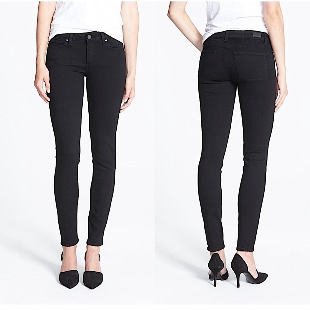 Paige Jeans Verdugo Ultra Skinny Black 28 low Mid Rise